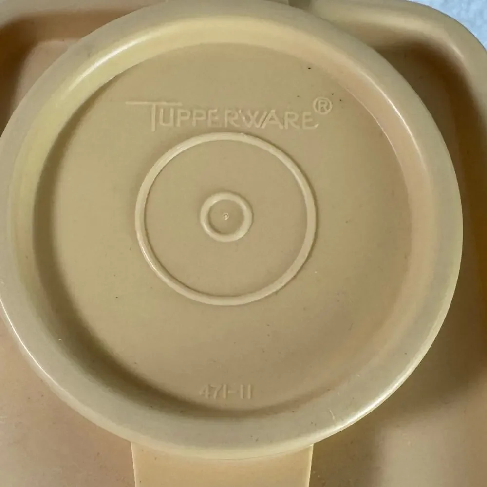 Tupperware Wheat Pour Top Lid Cereal Container Vintage‎ 8
